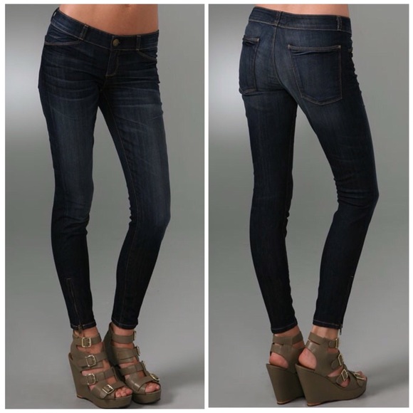 Current/Elliott Denim - Current Elliott The Cropped Legging Zip Ankle Jean